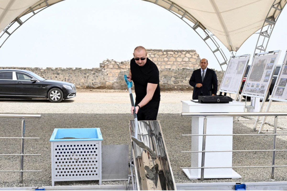 Ağdam rayonunun Şotlanlı kəndinin təməli qoyulub