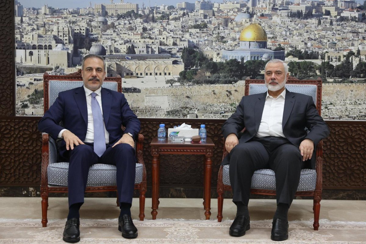 Hakan Fidan HAMAS Siyasi Bürosunun rəhbəri ilə görüşüb
