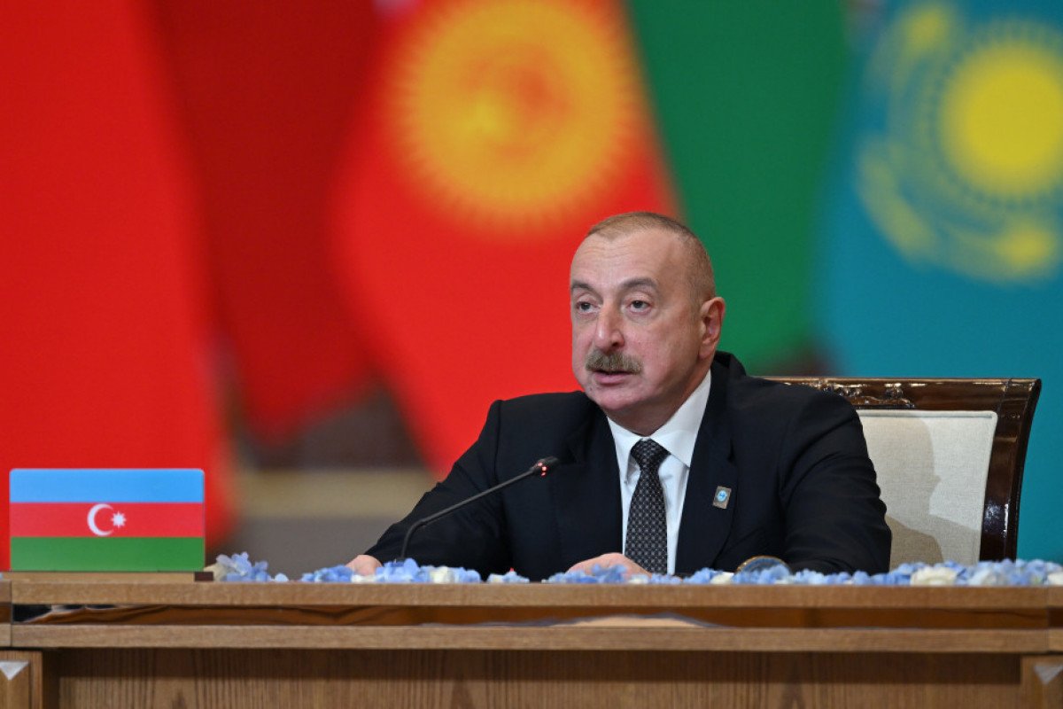 Prezident İlham Əliyev Astanada “ŞƏT plyus” formatında görüşdə çıxış edib