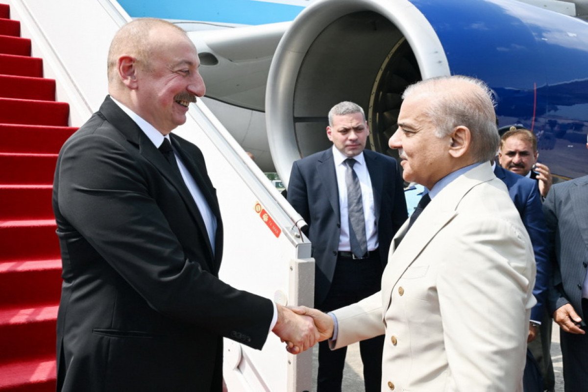 Azərbaycan Prezidenti İlham Əliyev Pakistana dövlət səfərinə gəlib