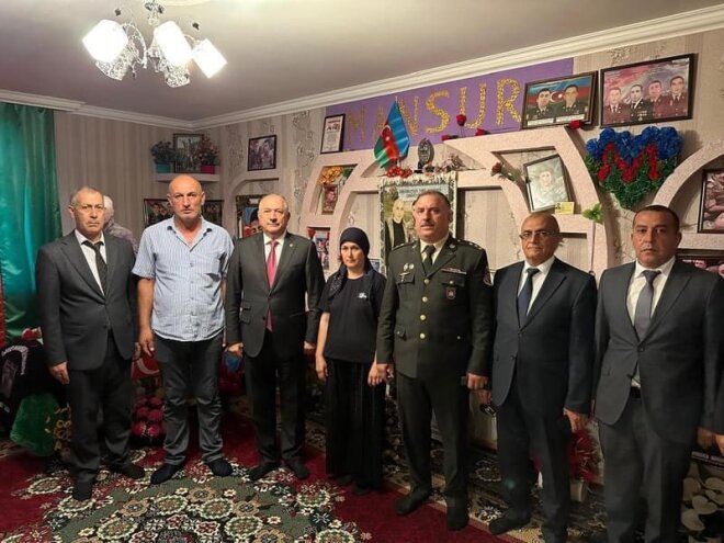 Beyləqan rayonunda şəhid ailələrinə daim diqqət və qayğı göstərilir