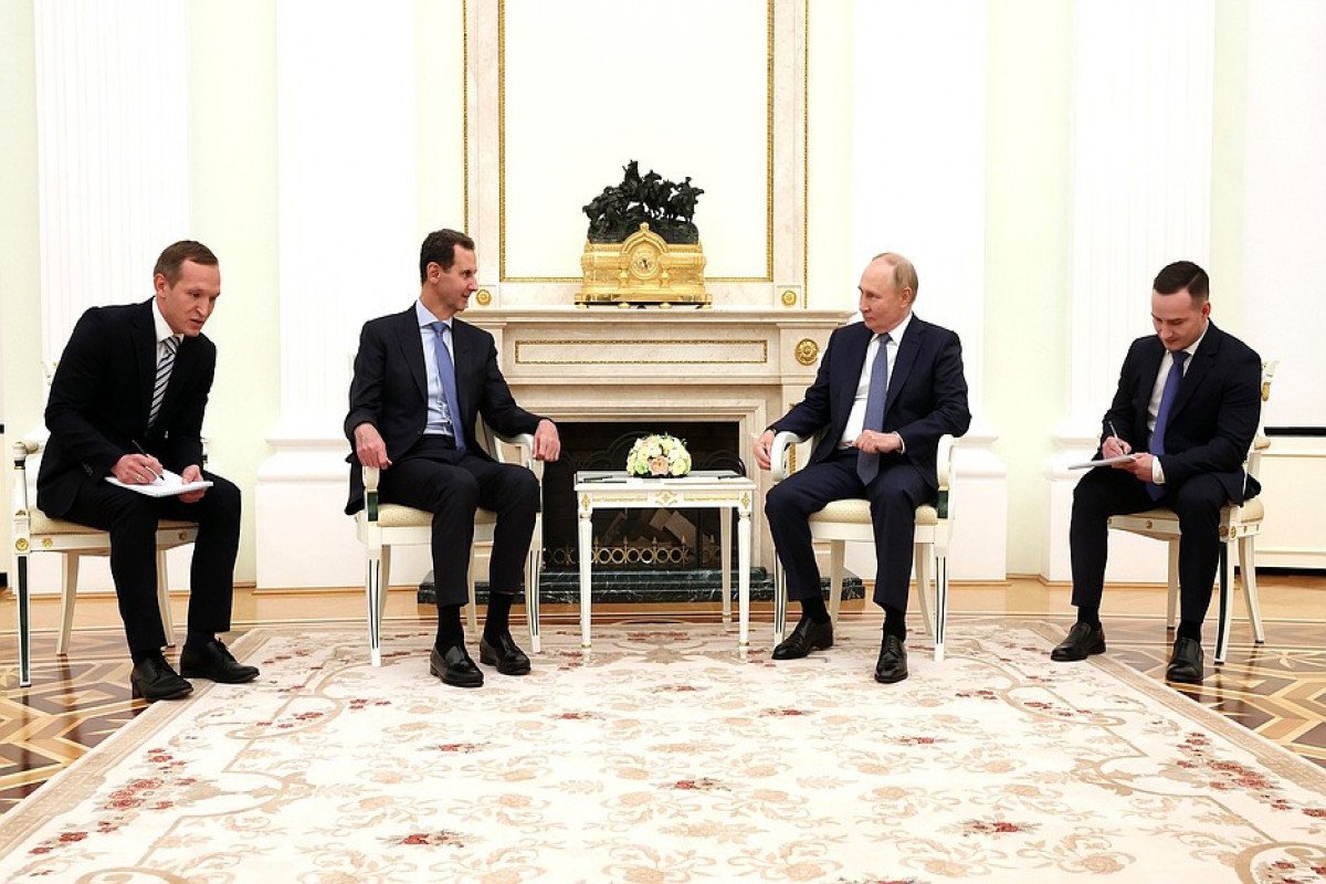 Putin Moskvada Bəşər Əsədlə görüşüb