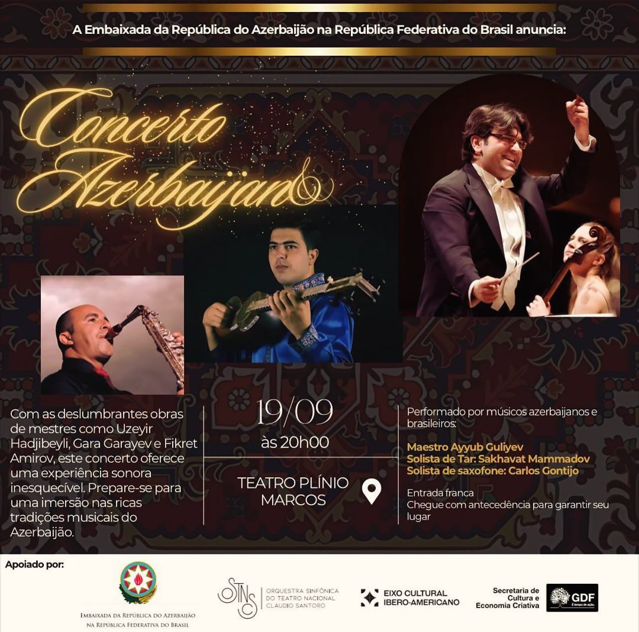 Braziliyada Azərbaycan Milli Musiqi Günü qeyd edildi Braziliyada Azərbaycan Milli Musiqi Günü qeyd edildi