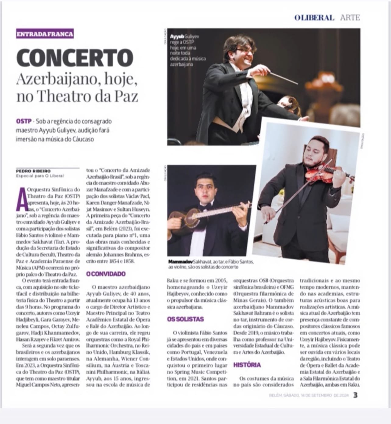 Braziliyada Azərbaycan Milli Musiqi Günü qeyd edildi Braziliyada Azərbaycan Milli Musiqi Günü qeyd edildi