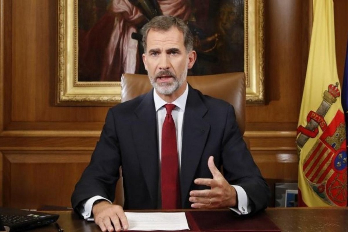 Prezident İlham Əlyev İspaniyanın Kralını təbrik edib