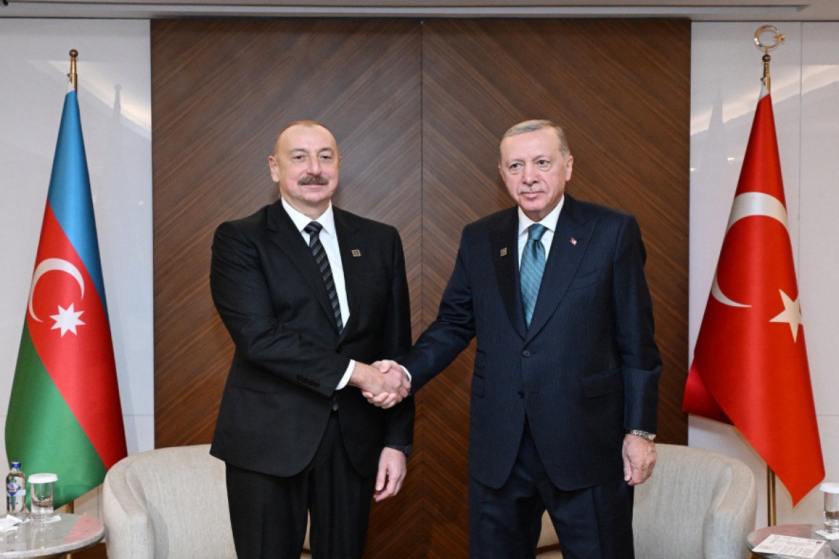 Bişkekdə Azərbaycan və Türkiyə prezidentlərinin görüşü olub