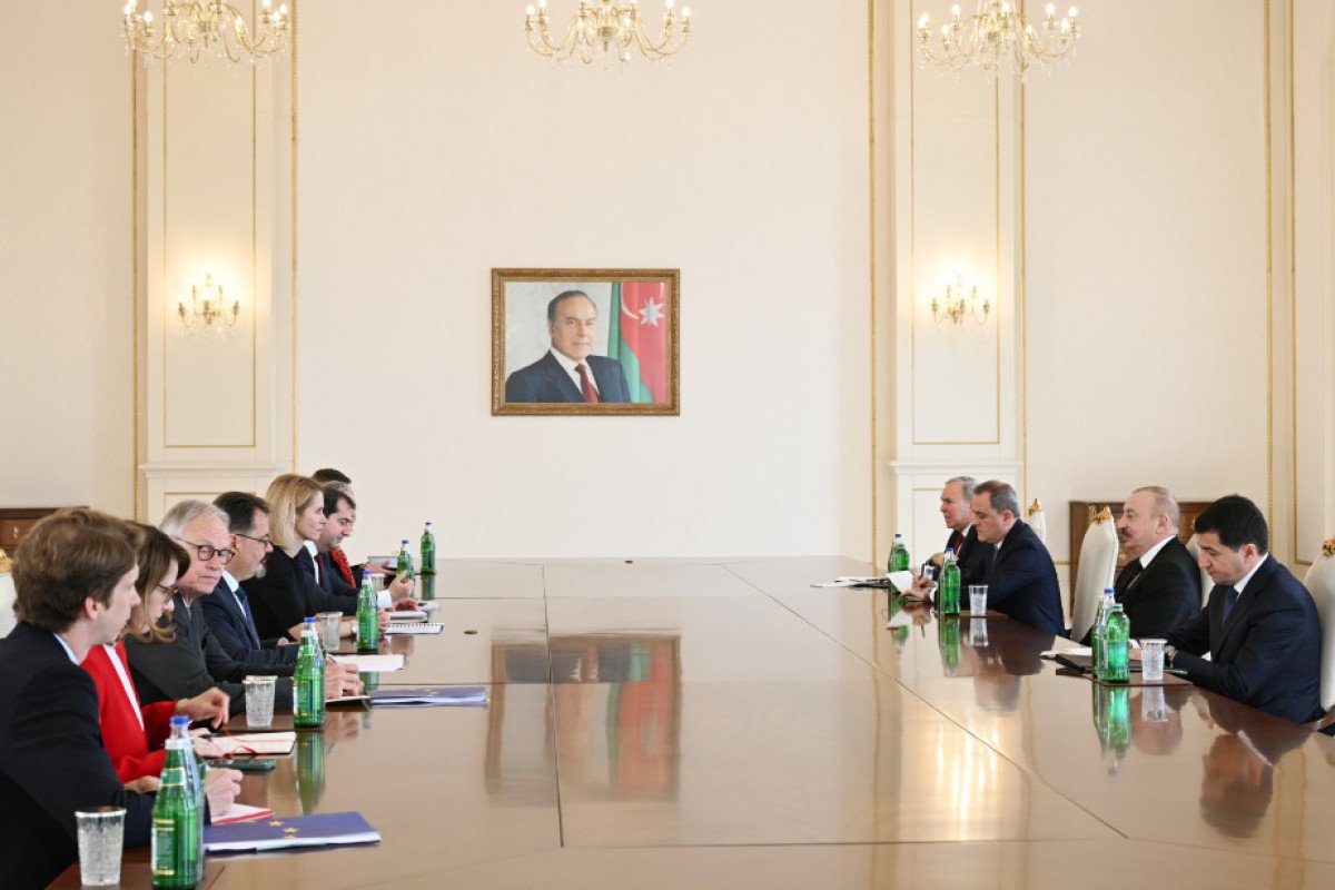 Prezident İlham Əliyev Kaya Kallası qəbul edib