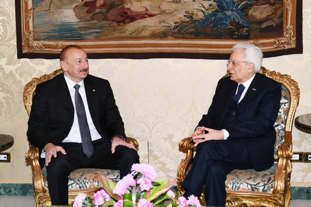 İtaliya Prezidenti Azərbaycan dövlət başçısına təbrik ünvanlayıb