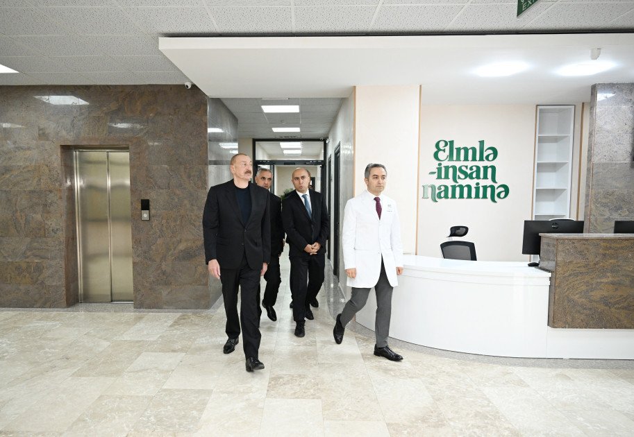 Prezident Qarabağ Universitetinin Klinikası binasının, Tibb və sağlamlıq elmləri fakültəsinin tədris korpusunun açılışında iştirak edib Prezident Qarabağ Universitetinin Klinikası binasının, Tibb və sağlamlıq elmləri fakültəsinin tədris korpusunun açılışında iştirak edib
