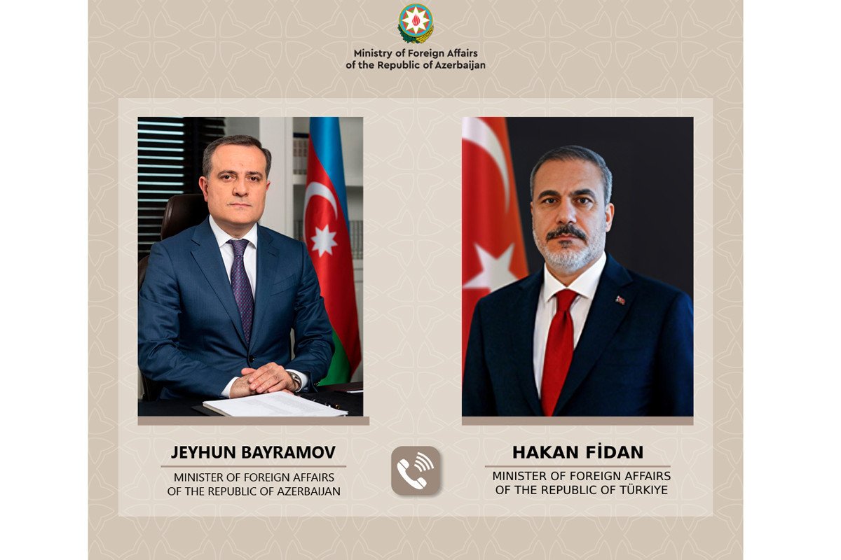 Azərbaycan və Türkiyə XİN rəhbərləri Qəzza razılaşmasını müzakirə edib