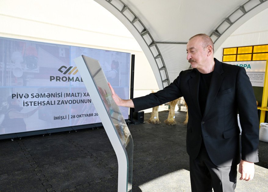 İmişlidə “Promalt” MMC-nin arpa emalı müəssisəsi istifadəyə verilib