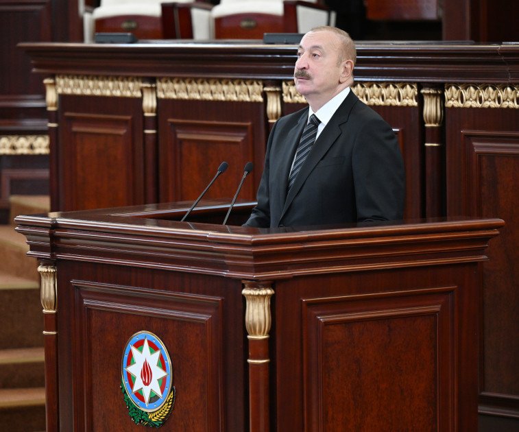 AMEA-nın 80 illik yubiley yığıncağı keçirilib, Prezident İlham Əliyev tədbirdə çıxış edib