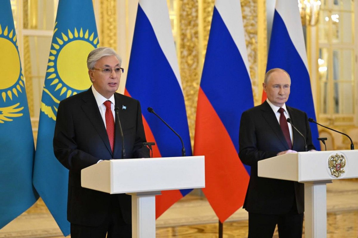 Putinlə Tokayev strateji tərəfdaşlıq və müttəfiqlik haqqında Bəyannamə imzalayıb