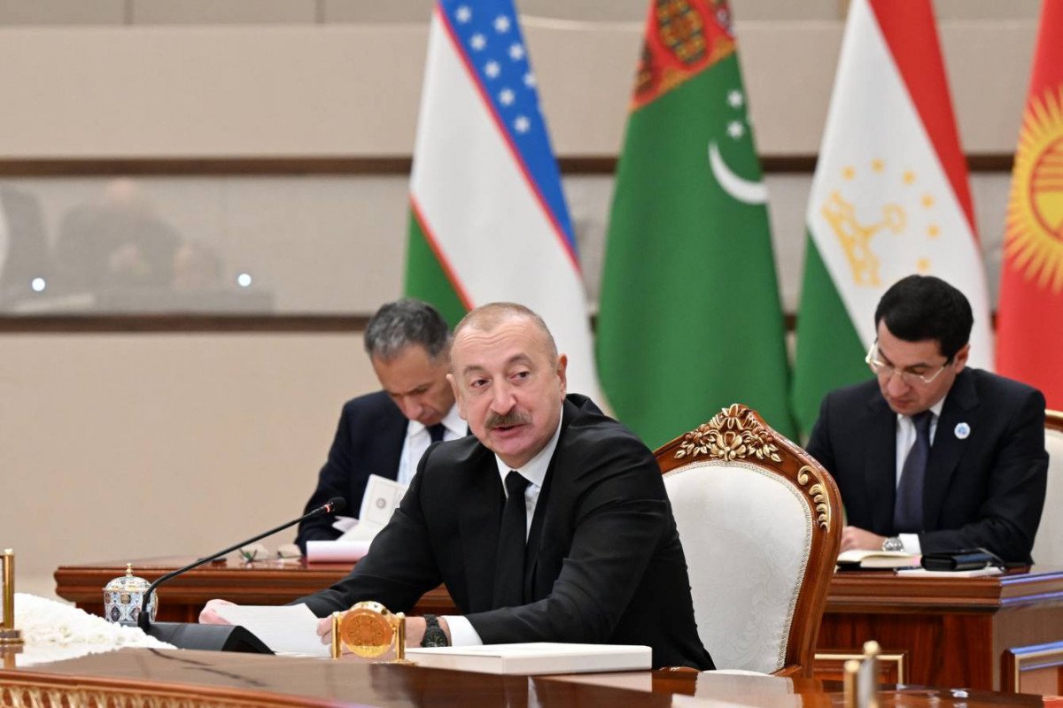 Prezident İlham Əliyev Mərkəzi Asiya Dövlət Başçılarının 7-ci Məşvərət Görüşünün iclasında çıxış edib