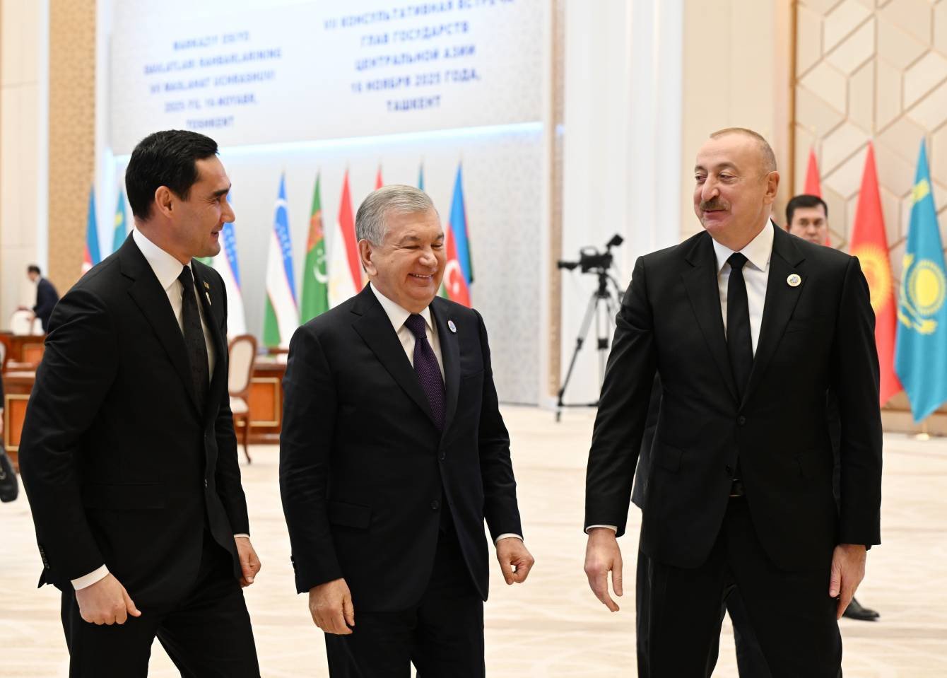 Prezident İlham Əliyev Mərkəzi Asiya Dövlət Başçılarının 7-ci Məşvərət Görüşünün iclasında çıxış edib