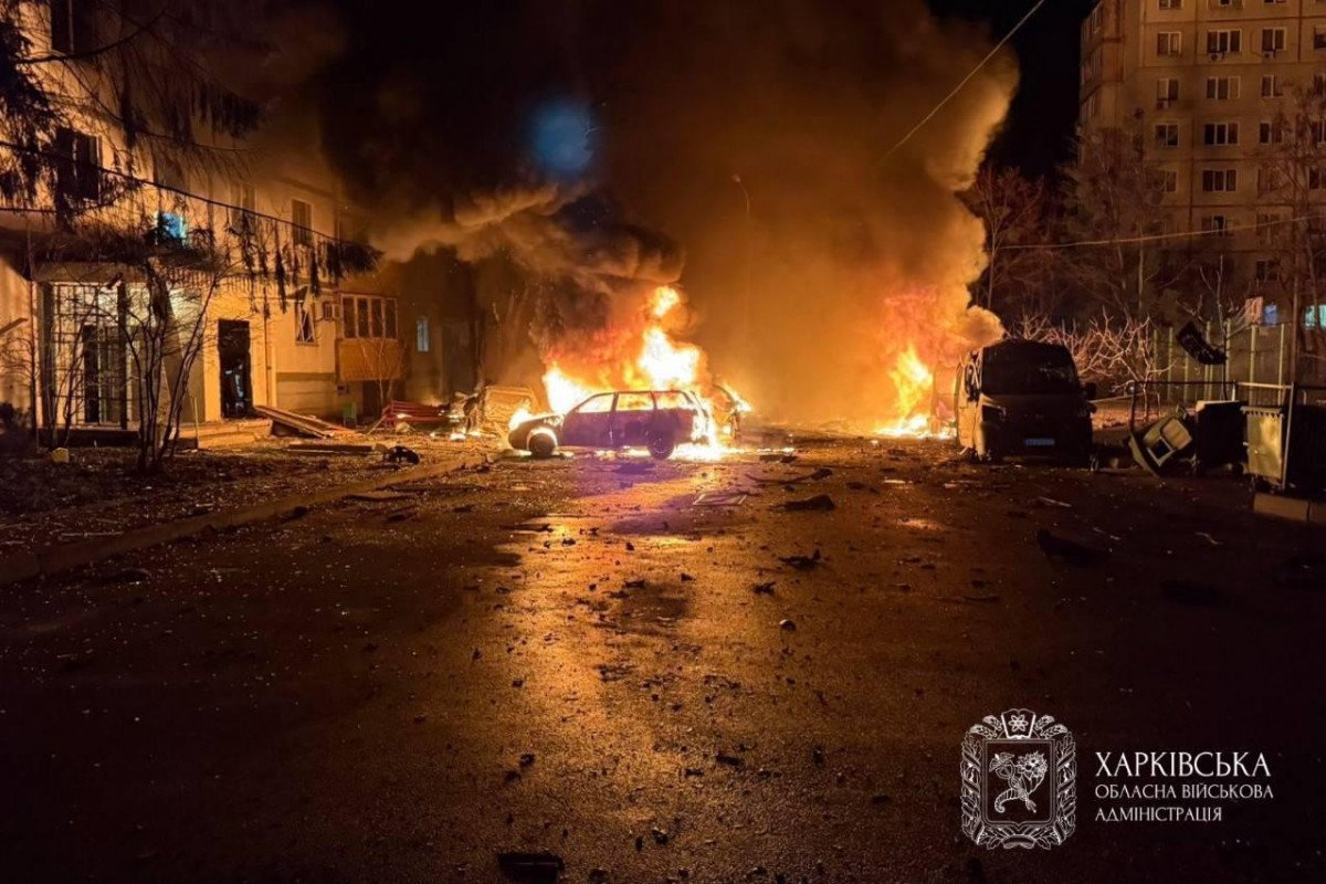 Rusiya Xarkova zərbələr endirib, 36 nəfər xəsarət alıb