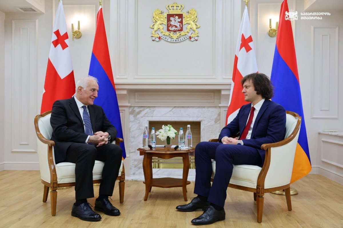 Kobaxidze Ermənistan Prezidenti ilə regionda sülhün əhəmiyyətini müzakiə edib
