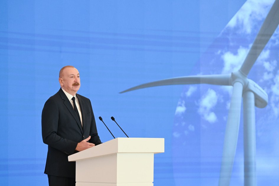 Bakıda “Xızı-Abşeron” Külək Elektrik Stansiyasının rəsmi açılış mərasimi keçirilib, Prezident çıxış edib Bakıda “Xızı-Abşeron” Külək Elektrik Stansiyasının rəsmi açılış mərasimi keçirilib, Prezident çıxış edib
