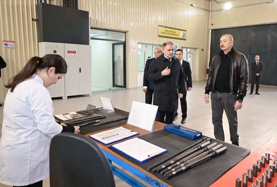 Prezident Tərtər elektromexanika zavodunun yenidənqurmadan sonra açılışında iştirak edib Prezident Tərtər elektromexanika zavodunun yenidənqurmadan sonra açılışında iştirak edib
