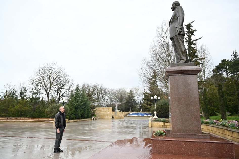 Prezident İlham Əliyev Şamaxı rayonuna səfər edib