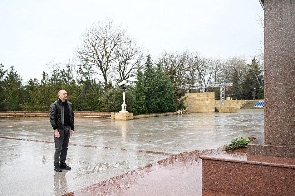 Prezident İlham Əliyev Şamaxı rayonuna səfər edib