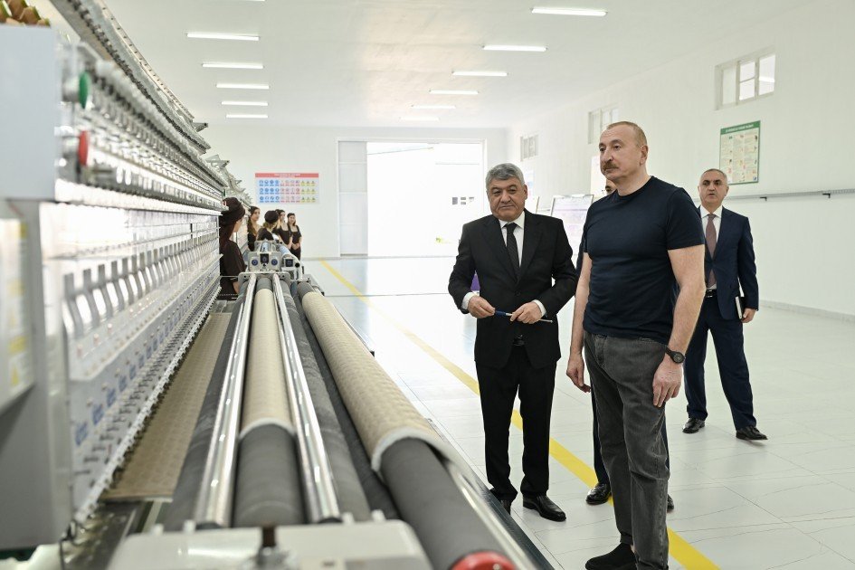 Xocalı şəhərində “Qarabağ Tekstil Evi” MMC istifadəyə verilib