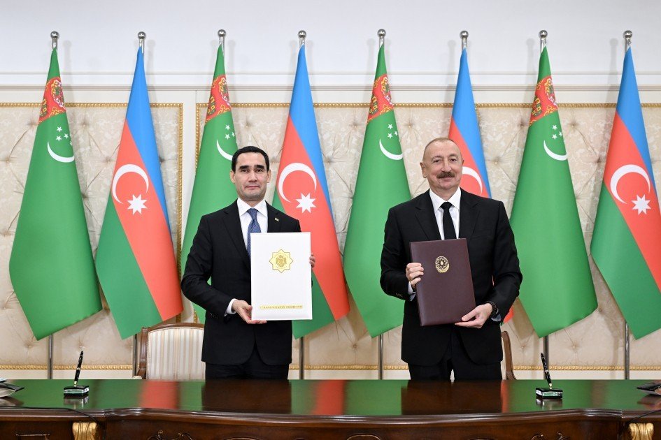 Azərbaycan-Türkmənistan sənədləri mübadilə olunub Azərbaycan-Türkmənistan sənədləri mübadilə olunub