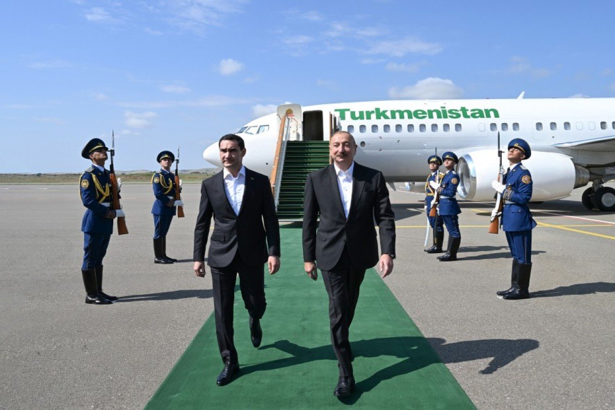 Türkmənistan Prezidenti Füzuli rayonuna gəlib