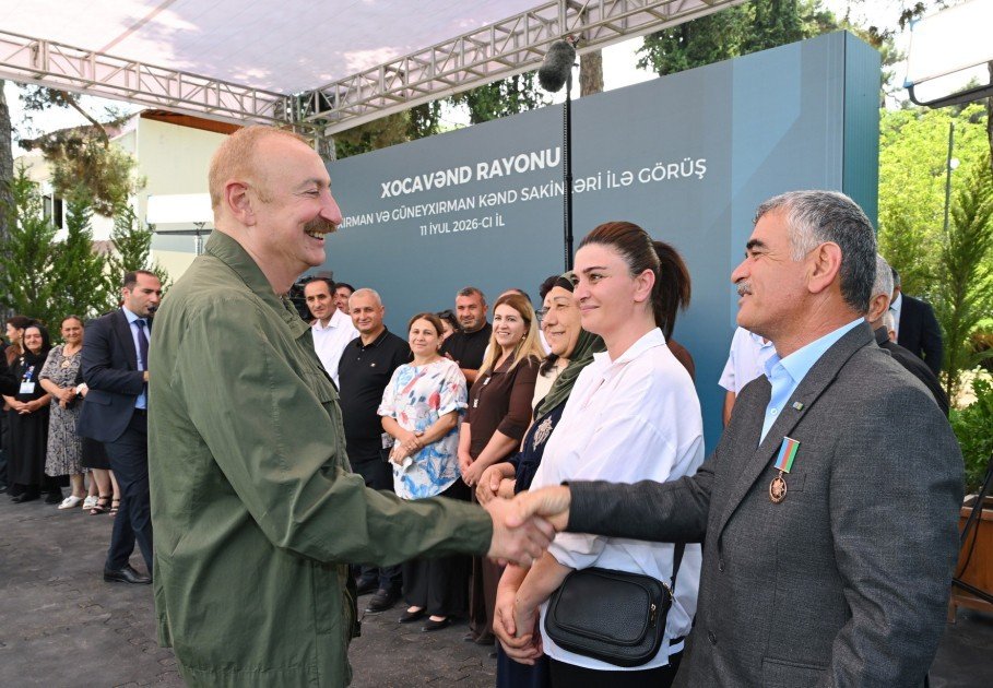 Prezident İlham Əliyev Xocavənd rayonunun Quzeyxırman kəndində olub