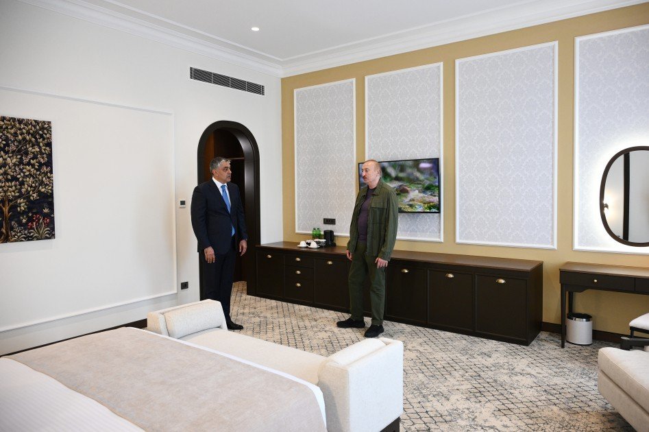 Prezident İlham Əliyev “Xankəndi” hotelinin açılışında iştirak edib